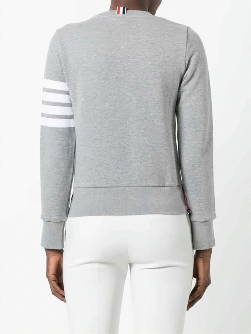 Thom Browne Long-Sleeve Sweatshirt With Signature Stripes