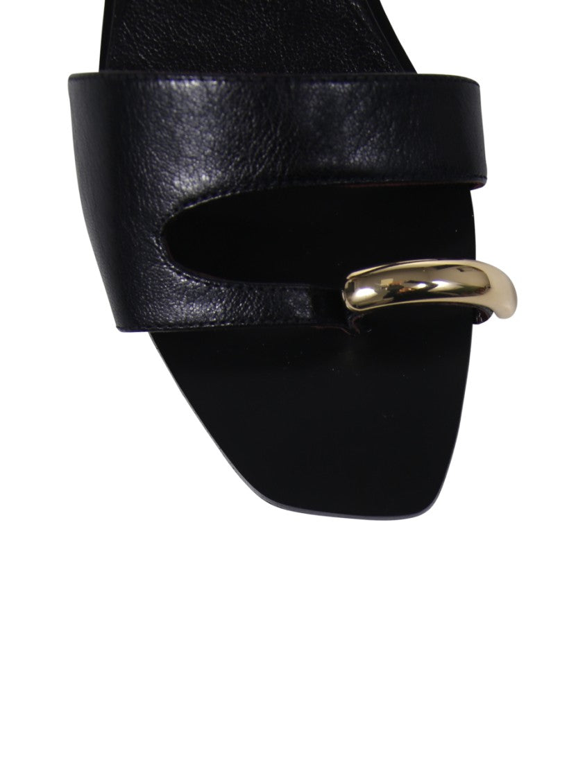 Tory Burch Black Pierced Slide