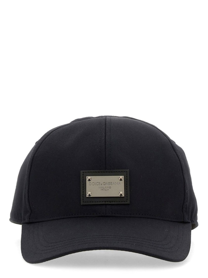 Dolce & Gabbana Baseball Cap With Logo Plaque