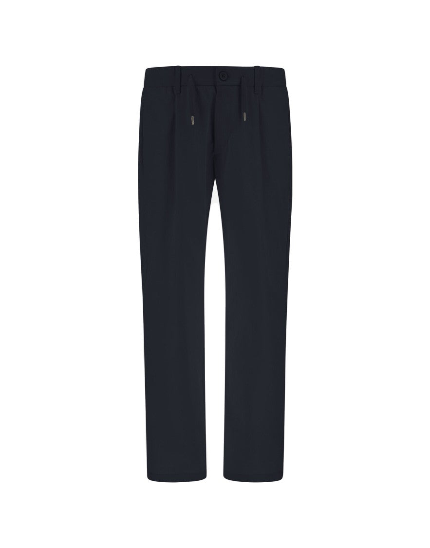 Herno Relaxed Fit Blue Trousers