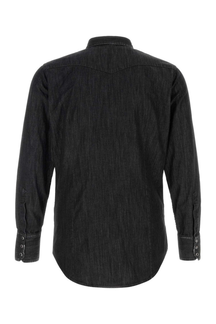 Dsquared2 Black Denim Classic Western Shirt