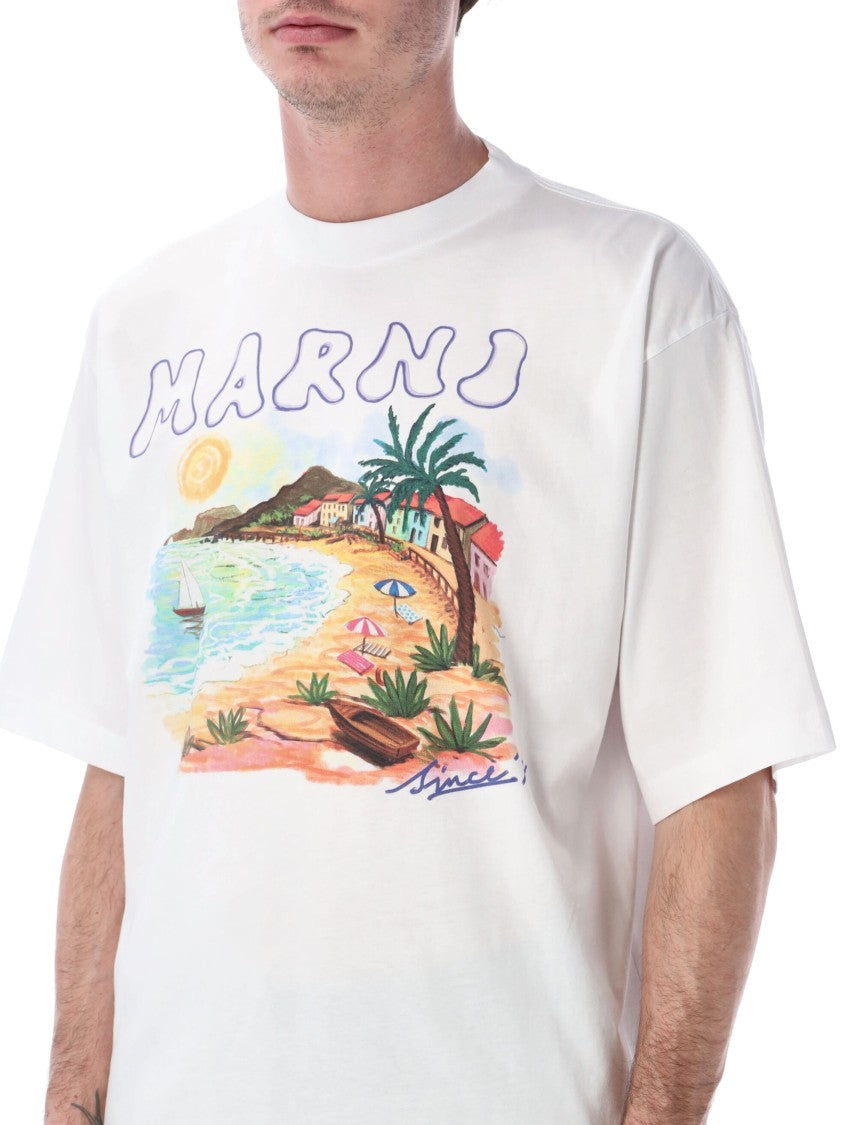 Marni Marni Beach Cotton T Shirt