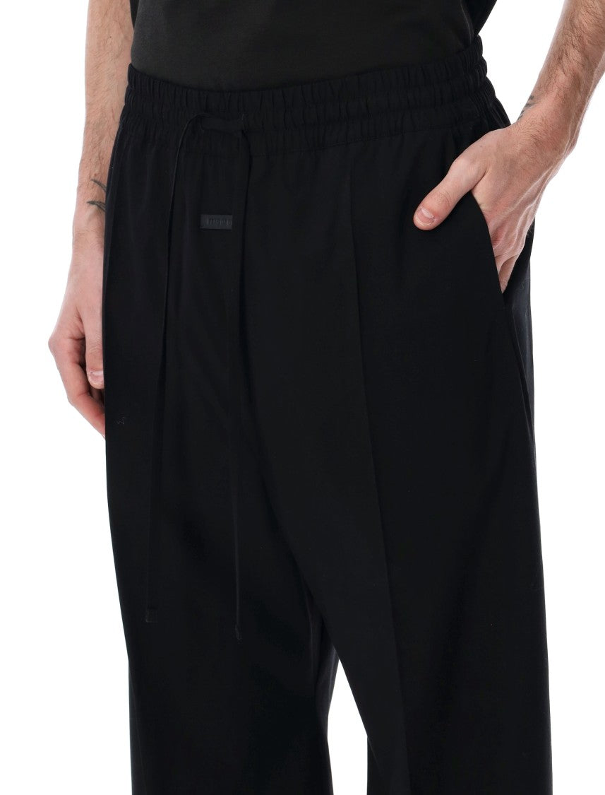 Fear Of God Wide Leg Drawstring Cotton Trousers