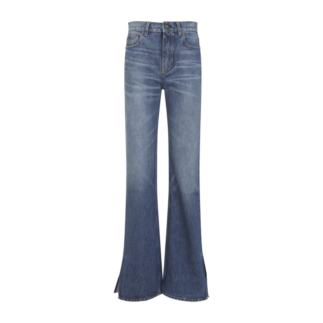 Chloé High Waist Faded Blue Cotton Denim Jeans