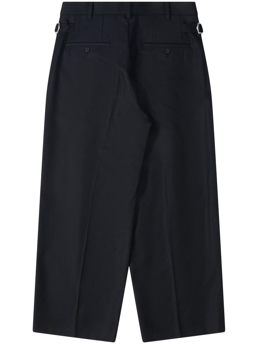 Comme Des Garçons Pleated High Waist Wide-Leg Pants