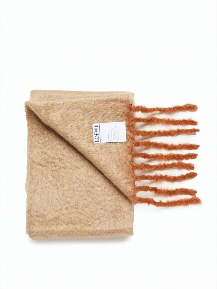 Loewe Textured Mohair And Wool Blend Scarf