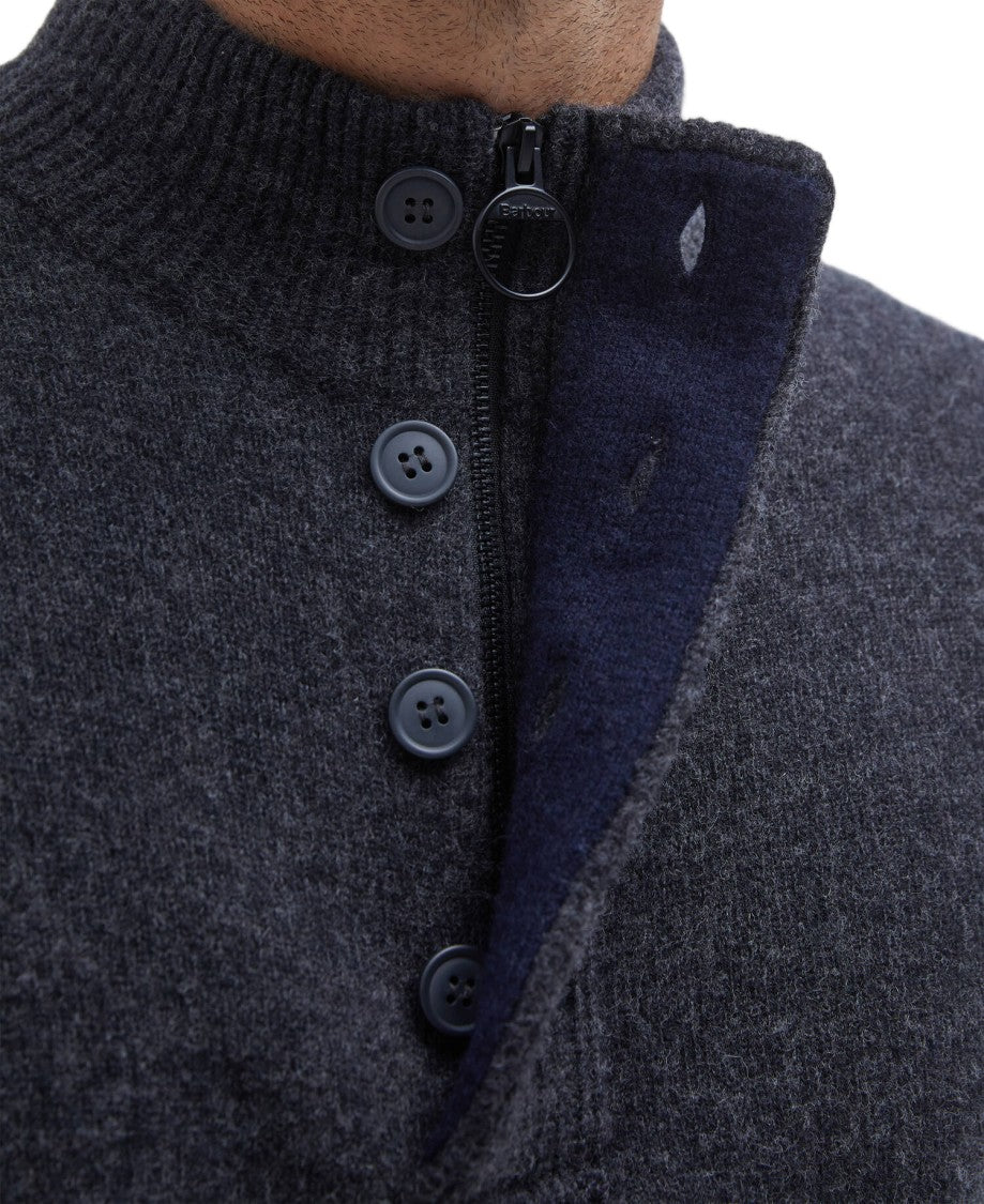 Barbour Essential Patch Half Zip Sweater