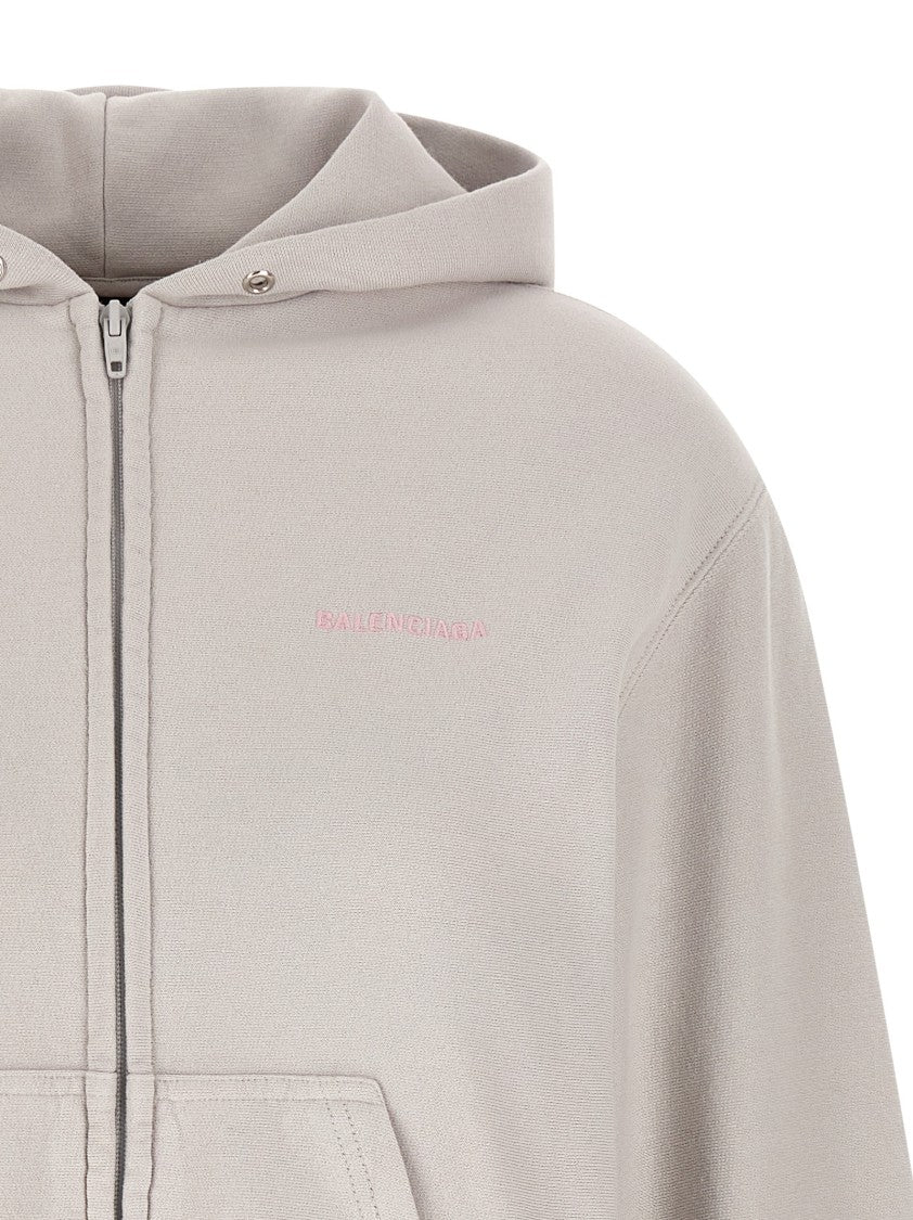 Balenciaga Logo Embroidery Hoodie