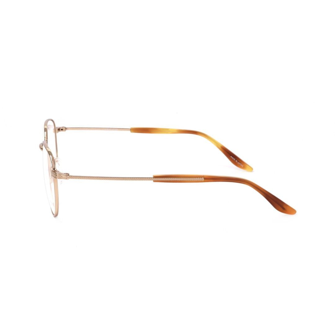 Barton Perreira Bp5089 490Ro Round Metal Frame Eyeglasses With Tortoiseshell Temple Tips
