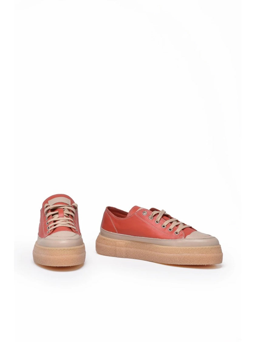 Patgoa Red Mio J Wall Leather Sneakers