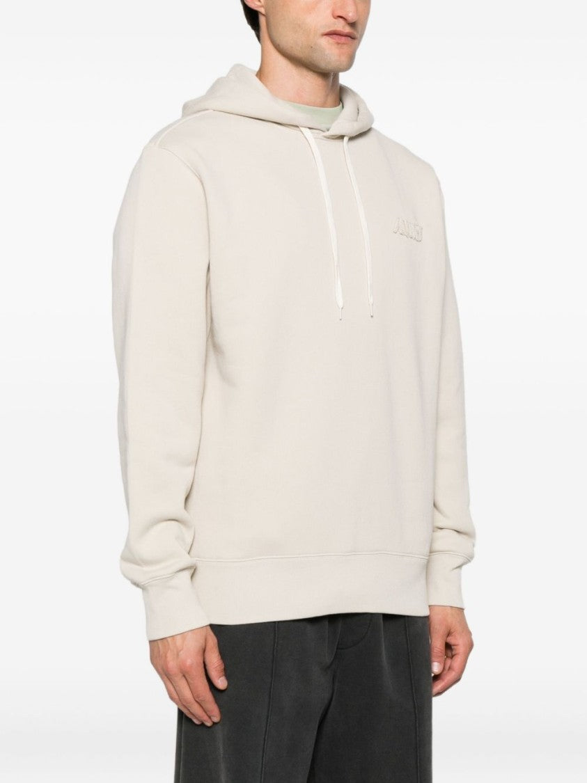 Autry Beige Sweatshirt With Drawstring Hood