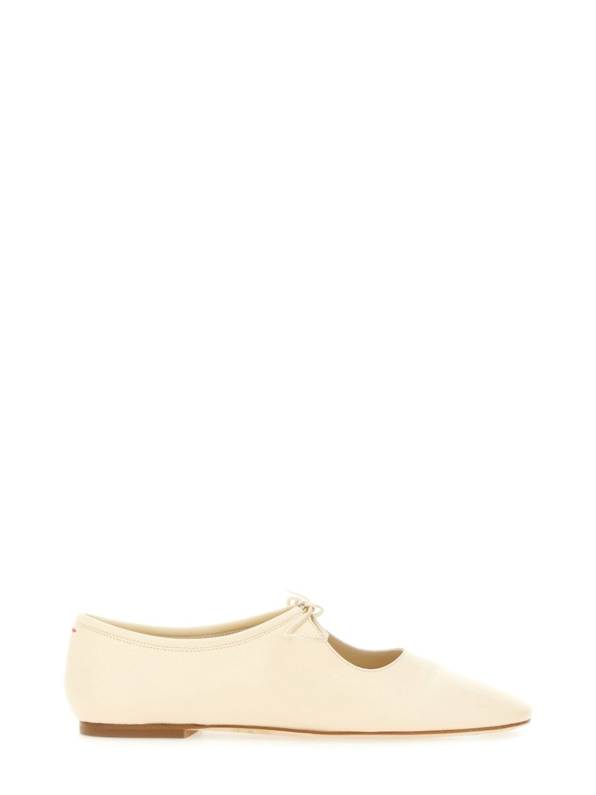 Aeydē Pointed Toe Leather Ballet Flats