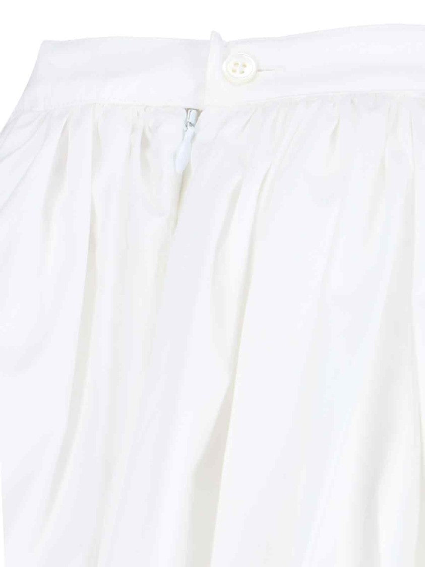 Marni Balloon Midi Skirt – White