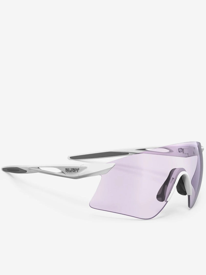 Rudy Project Wraparound Light Purple Tint Sunglasses With Minimal Frame
