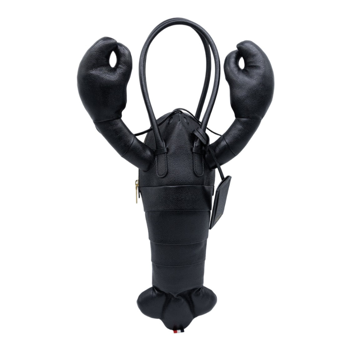Thom Browne Novelty Lobster-Shape Statement Bag With Gold Accents