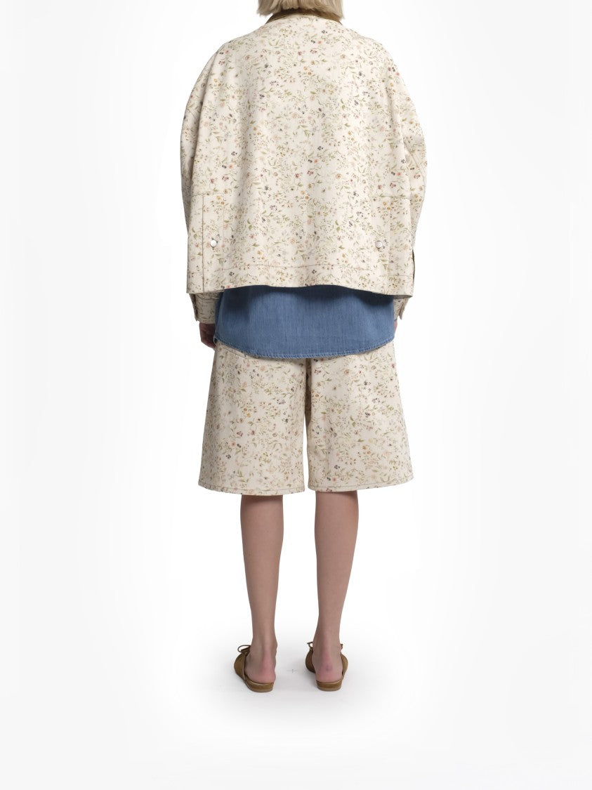 Tela Neutral Giubbino Bubble Boxy Floral Jacket