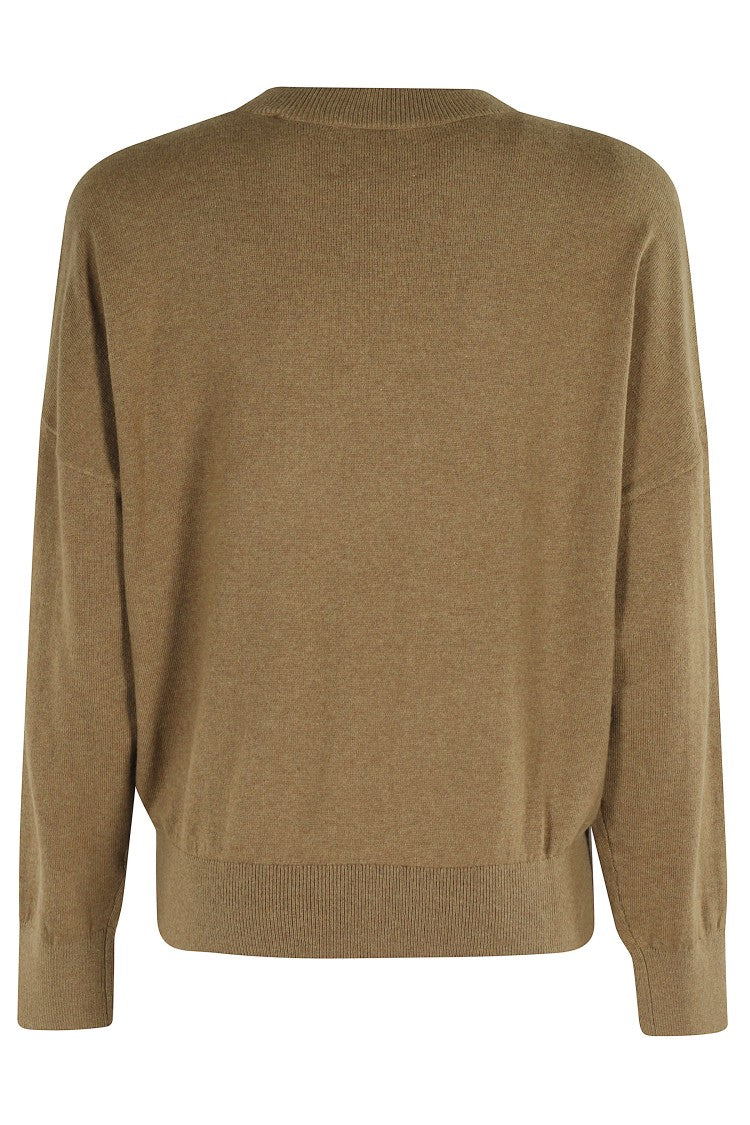 Isabel Marant Étoile Relaxed Fit Long Sleeve Jersey Top With Ribbed Details