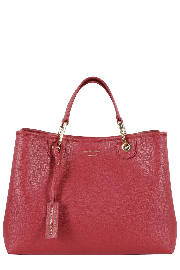 Emporio Armani Medium Shopping Bag With Textured Exterior