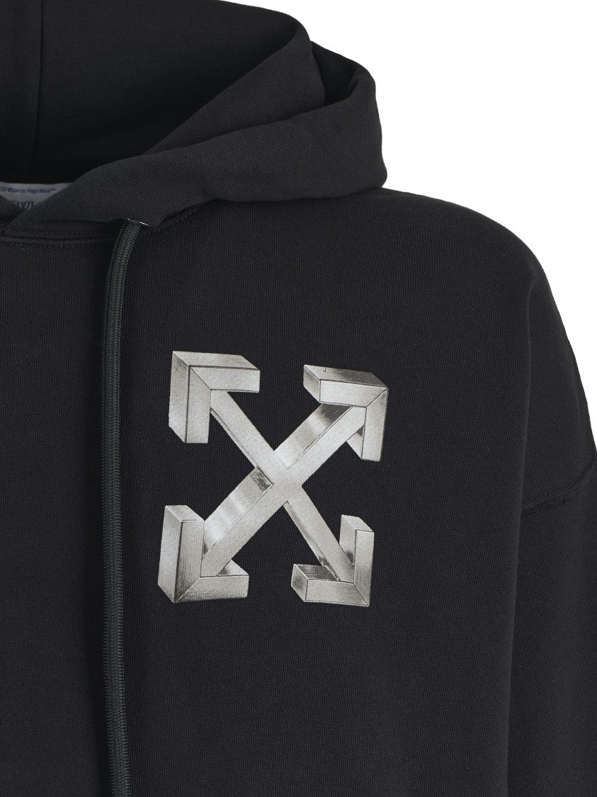 Off-White Relaxed Fit Black Hoodie