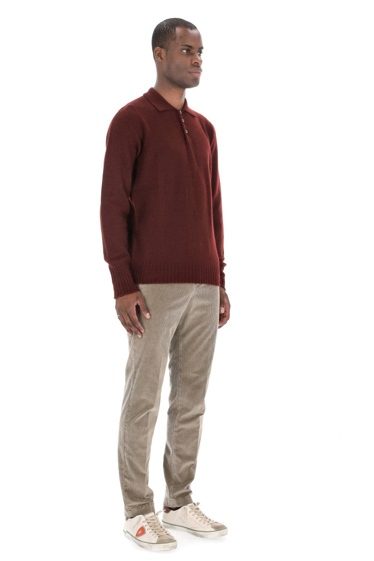 Drumohr Lambswool Knit Polo-Shirt