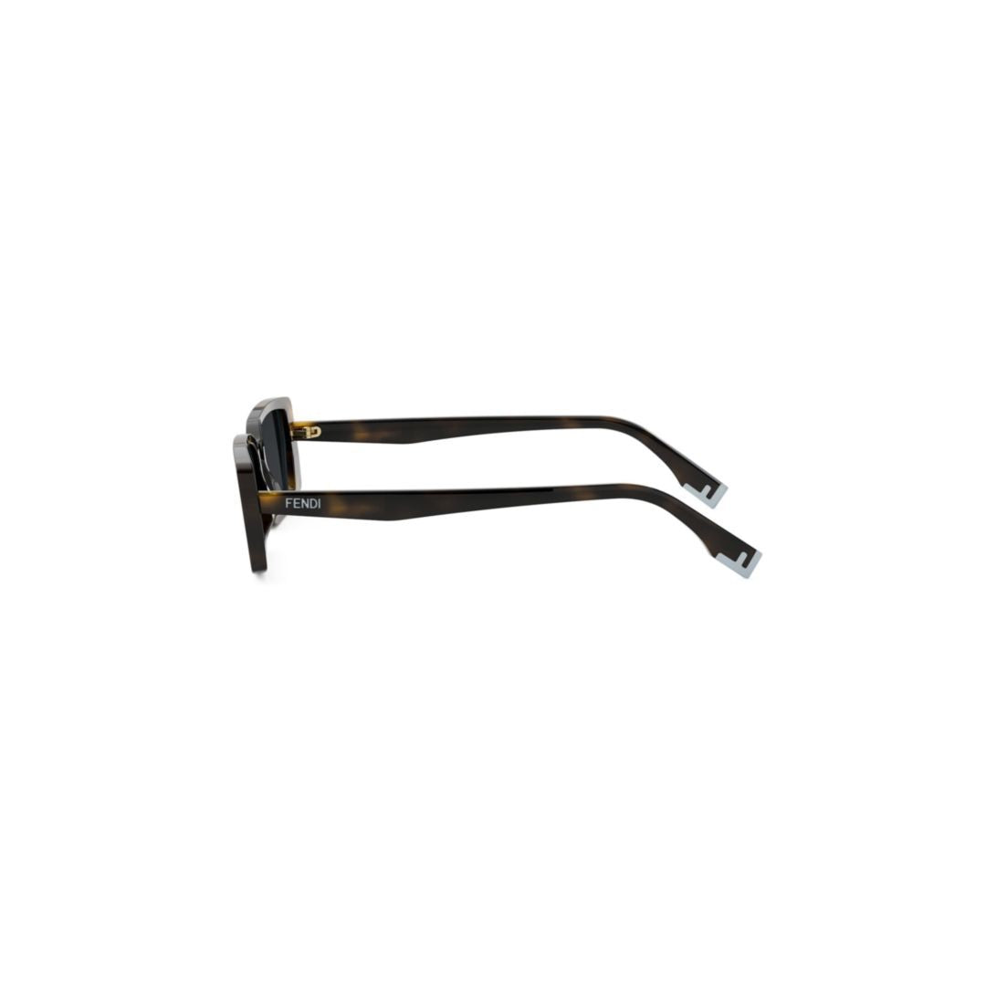 Fendi Fe40164i Rectangular Tortoiseshell Sunglasses