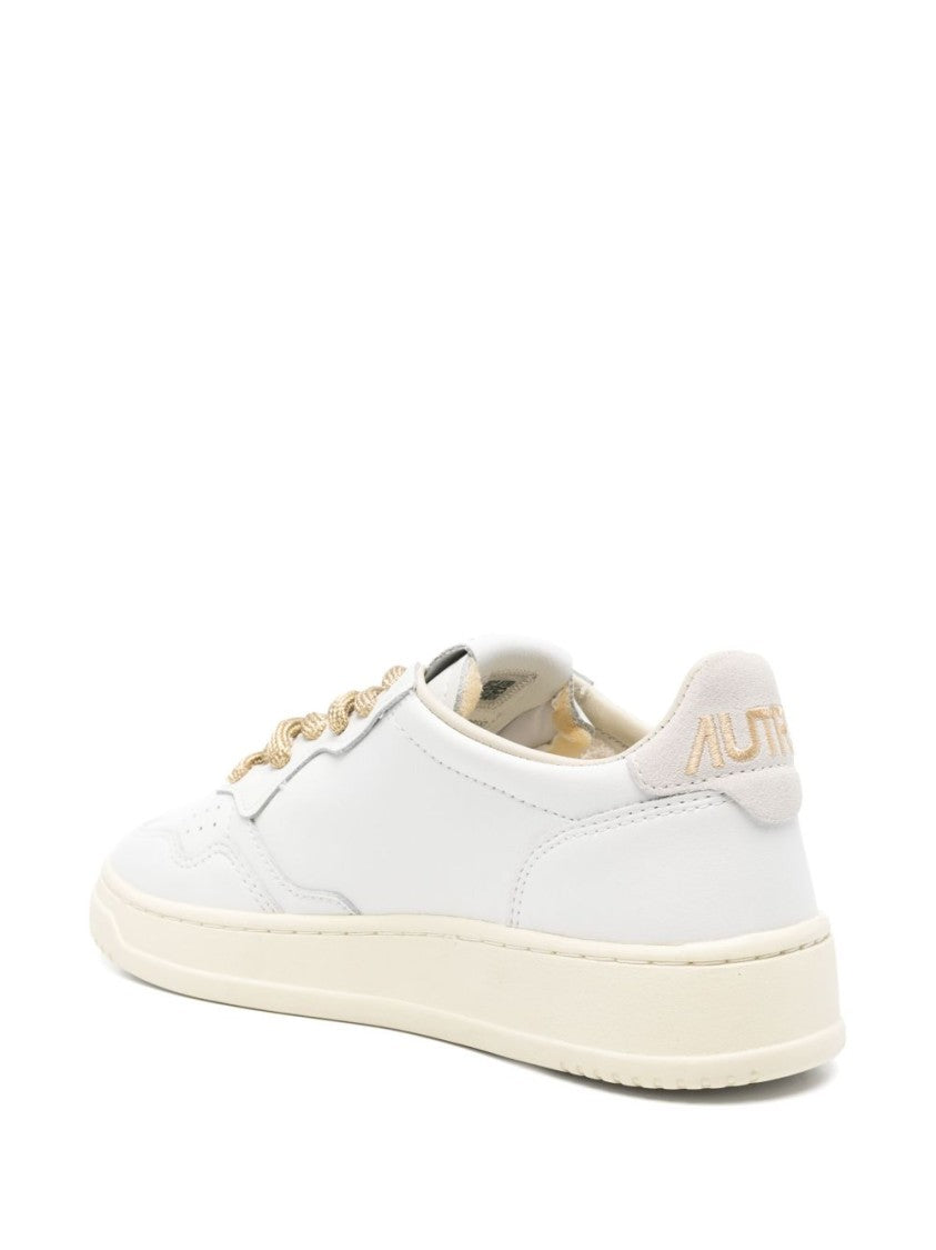 Autry White Sneakers With Perforated Toebox