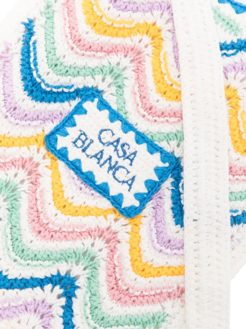 Casablanca Mini Gradient Wave Crochet Crossbody Bag