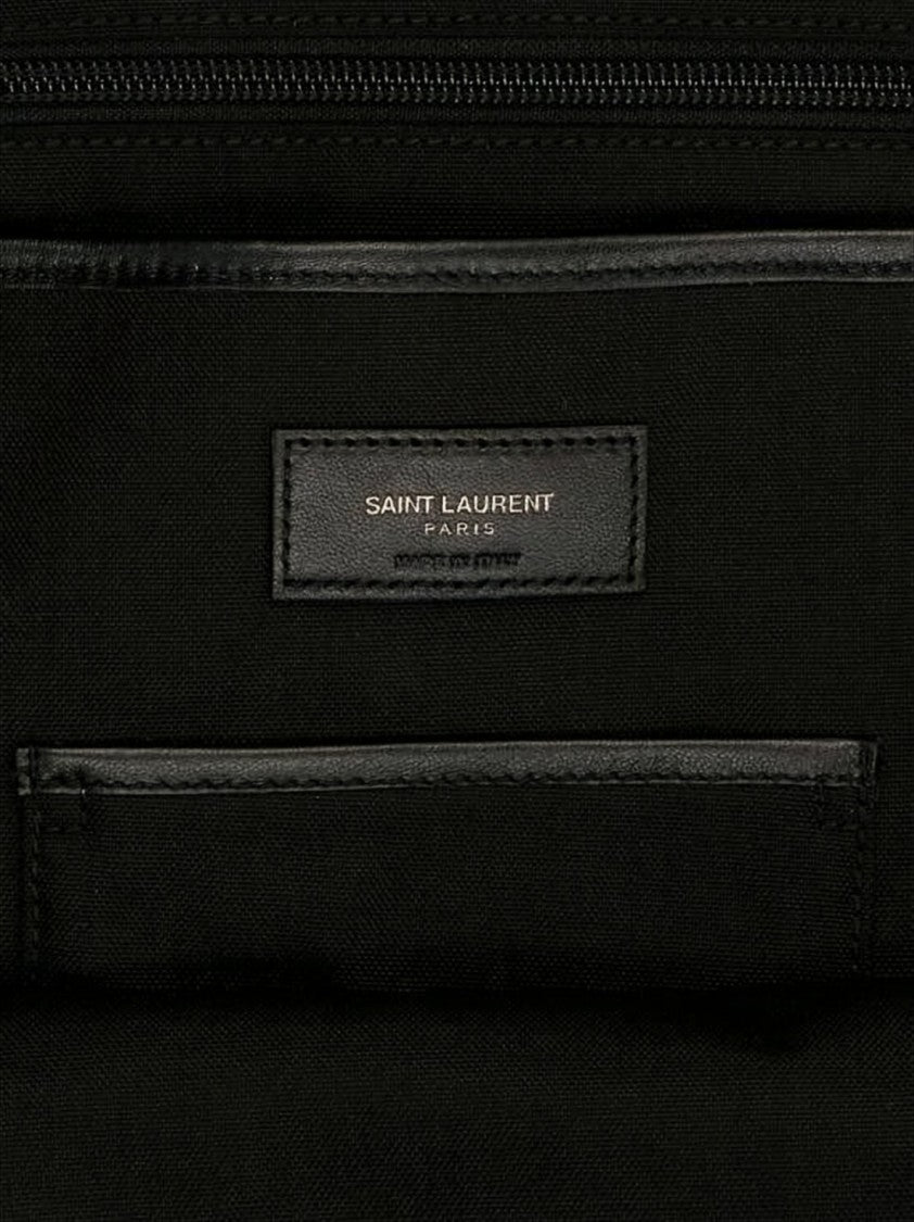Saint Laurent Nylon Backpack With Padded Straps And Logo Detail