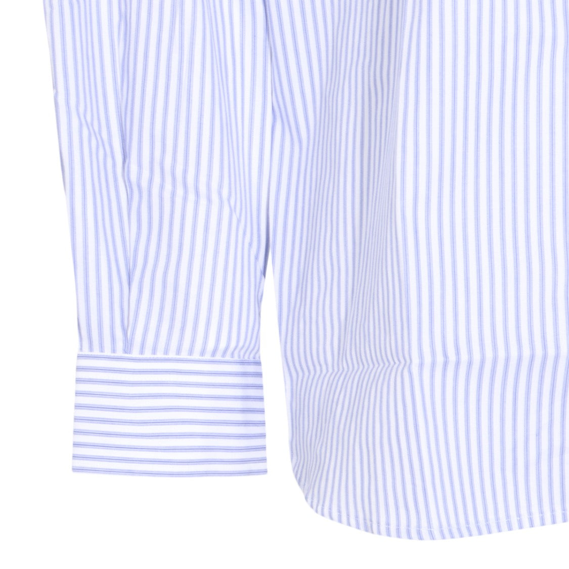 Arte Antwerp Blue Striped Graphic Print Shirt