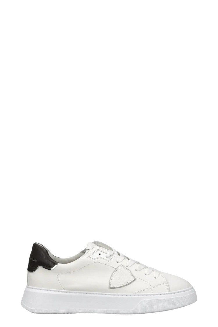 Philippe Model White Low-Top Leather Sneakers