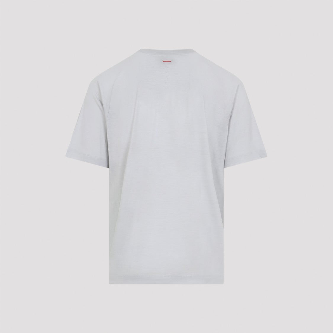 Sease Classic Fit White Cotton T-Shirt With Round Neckline