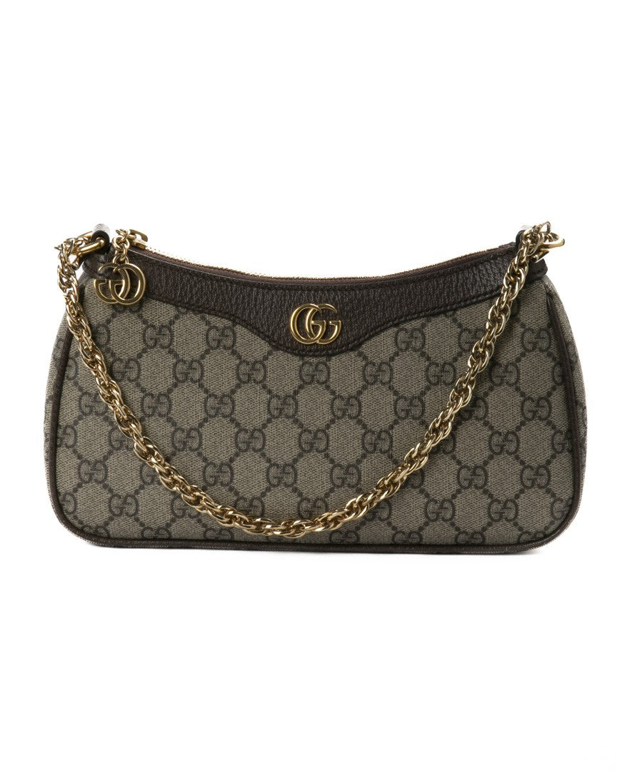 Gucci Brown Medium Ophidia Gg Supreme Canvas Shoulder Bag