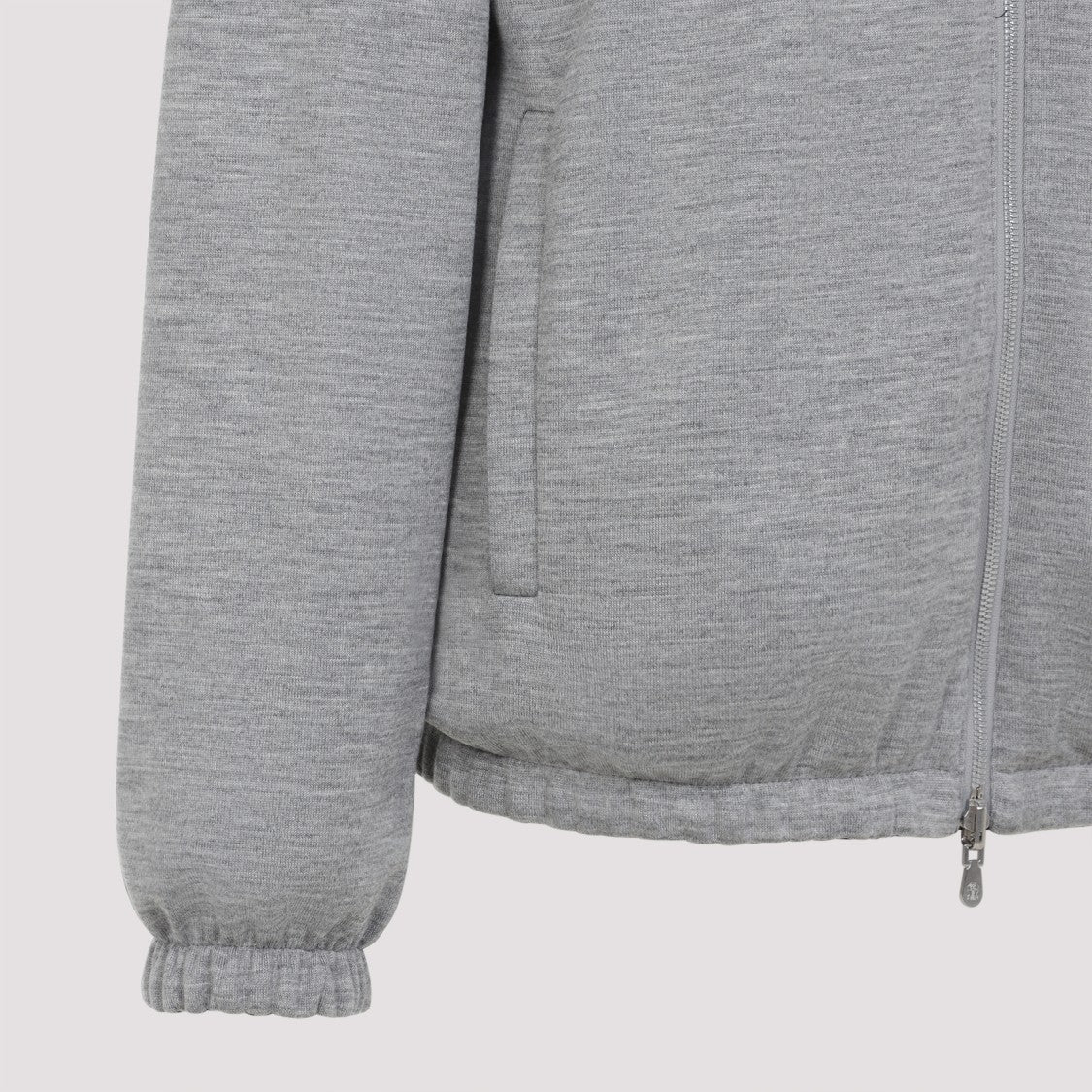 Brunello Cucinelli Blue And Grey Polyamide Sport Jacket