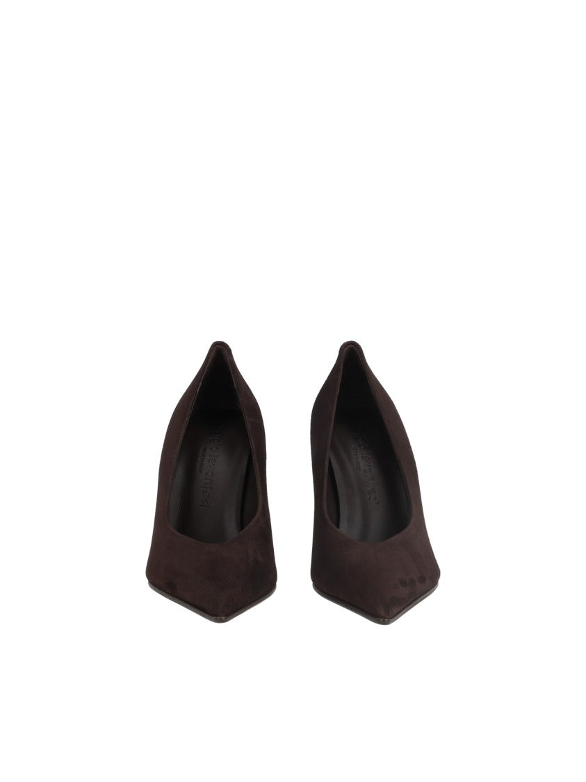 Sergio Levantesi Chocolate Brown Pole67 Suede Pumps