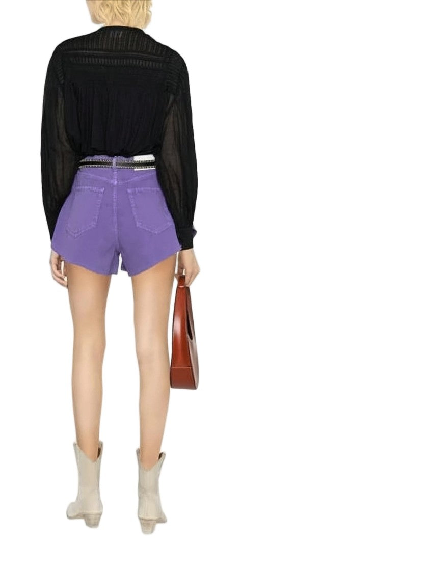 Isabel Marant Flowing Black Blouse With Pintuck Detailing