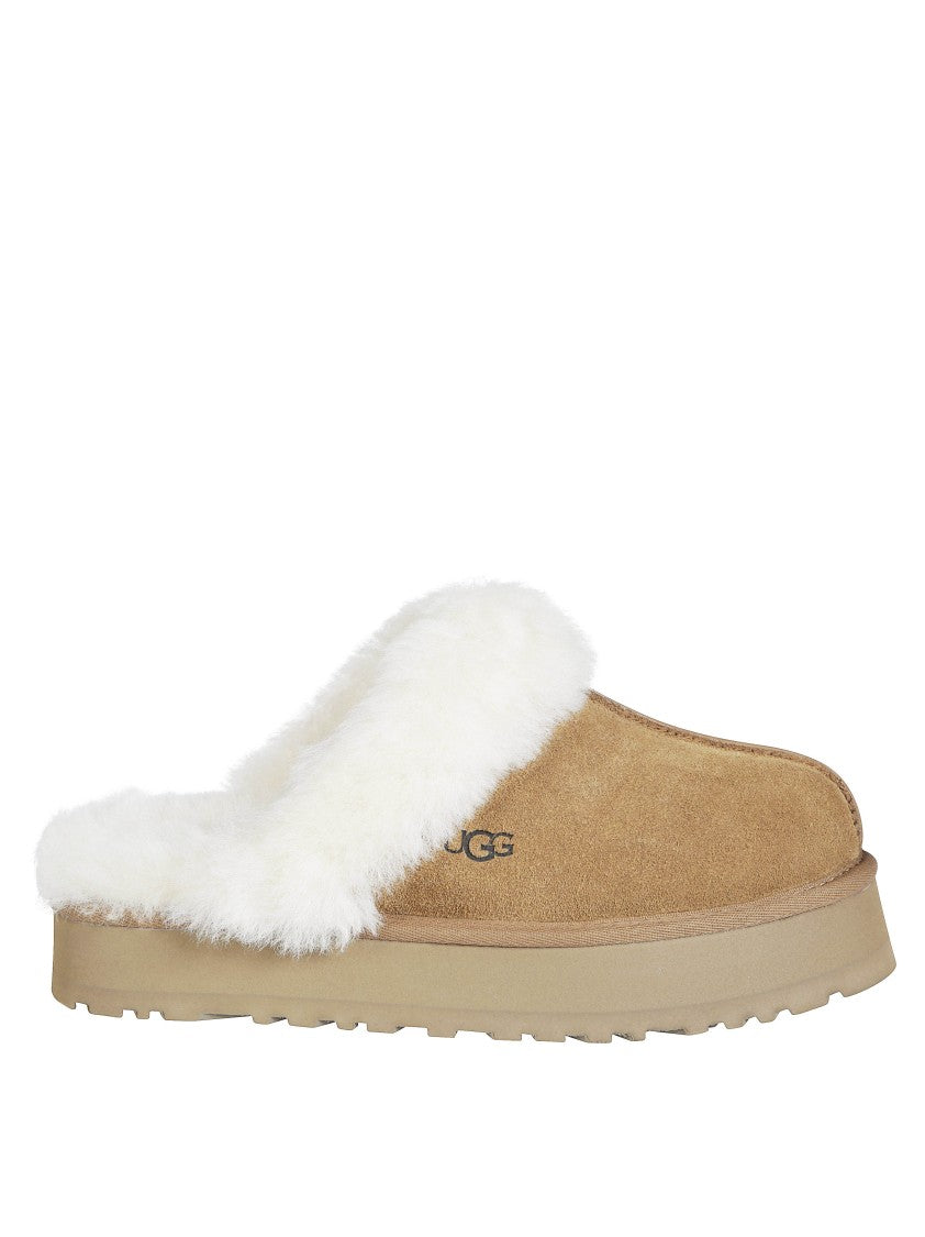 Ugg Disquette Suede Plush Slip-On Flats