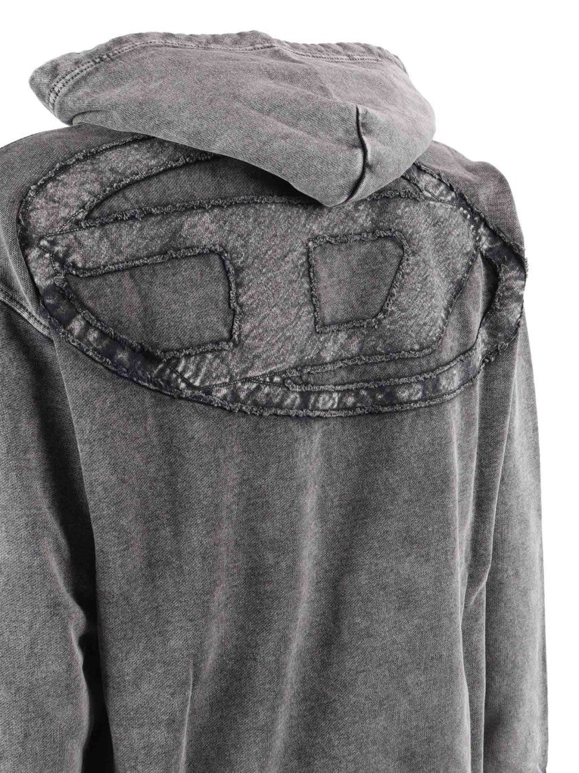 Diesel Grey S-Boxt Hood Denim Hoodie