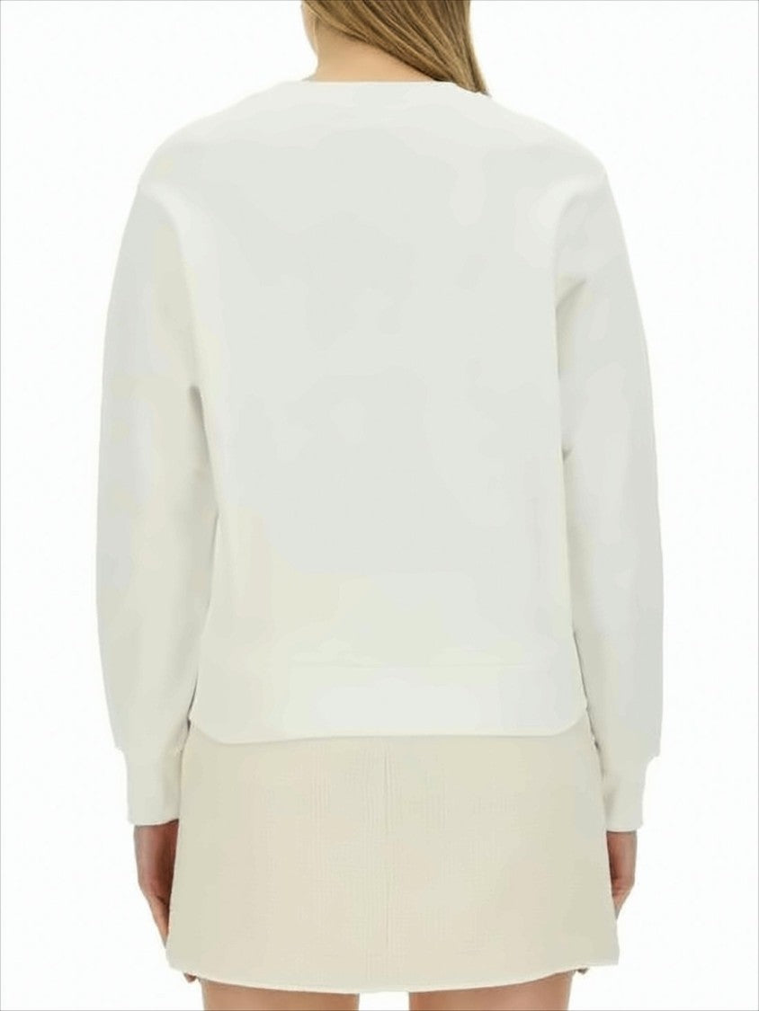 A.P.C. Long-Sleeve Top With Crew Neckline And Oversized Sleeves