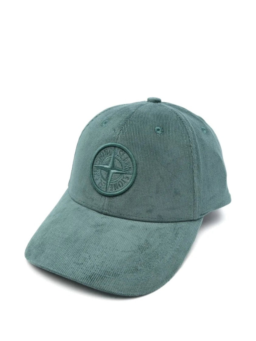 Stone Island Cotton Micro-Corduroy Baseball Cap With Adjustable Strap