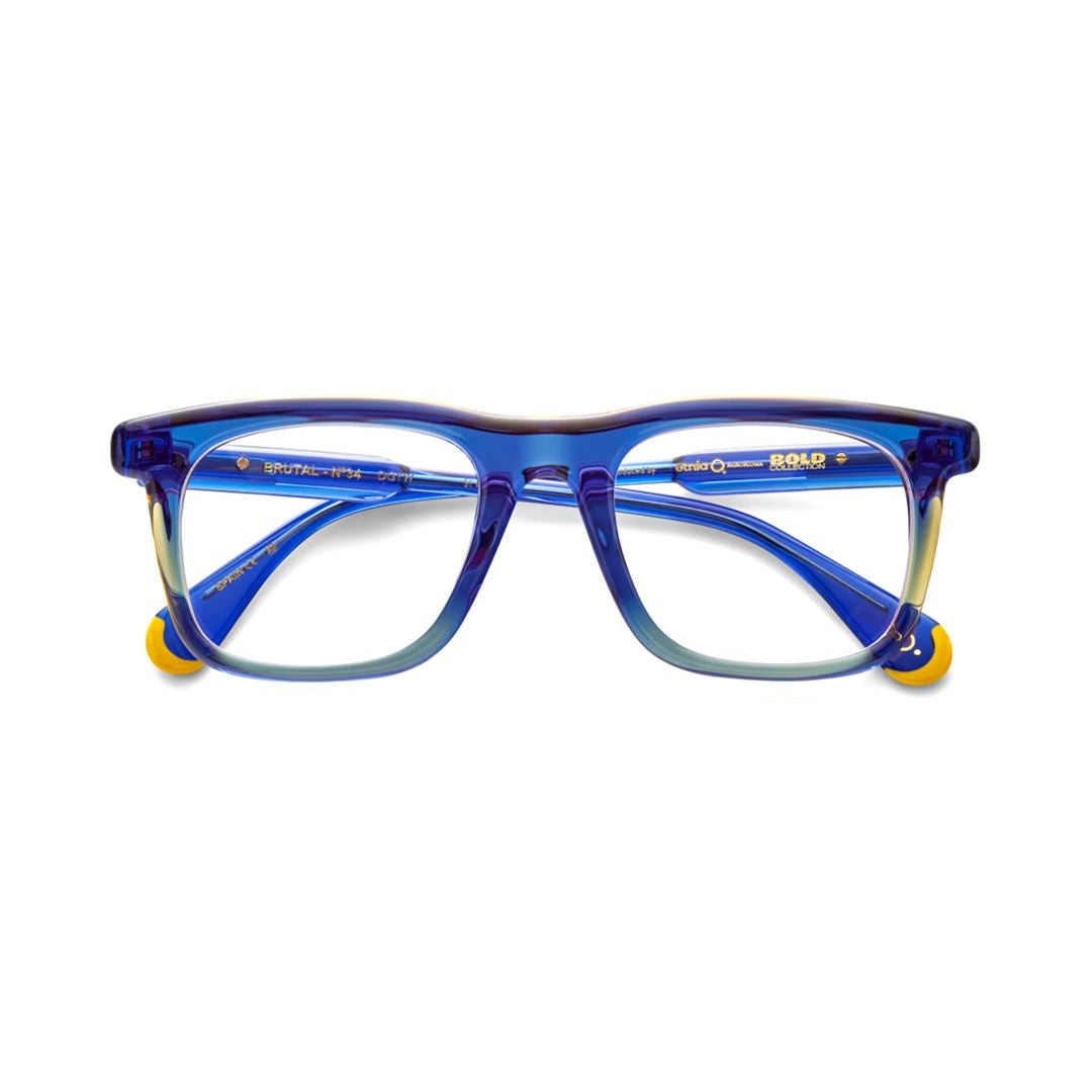 Etnia Barcelona Brutal No.34 Rectangular Gradient Acetate Eyeglasses With Playful Accents