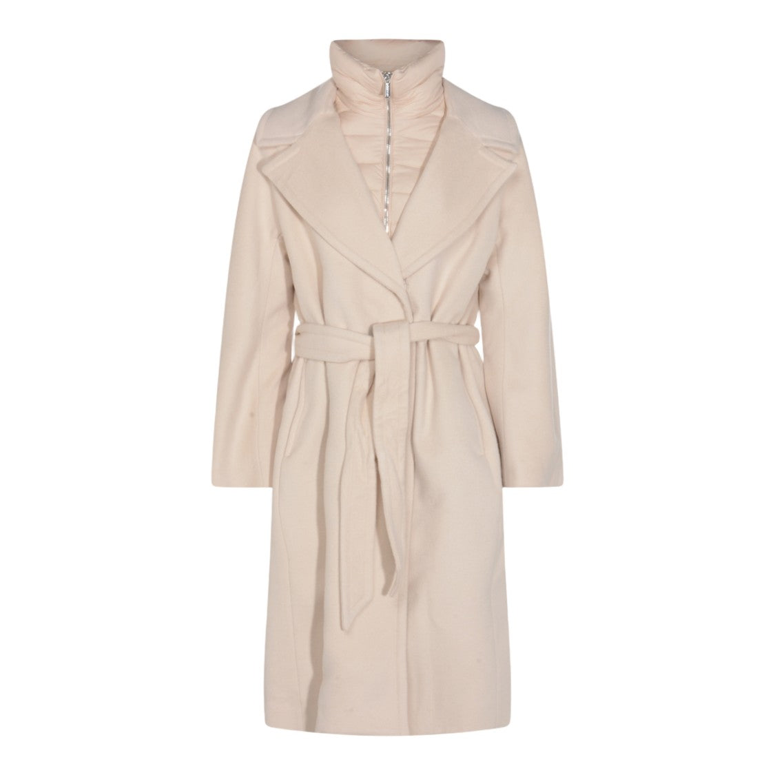 Moorer Long Tailored White Coat