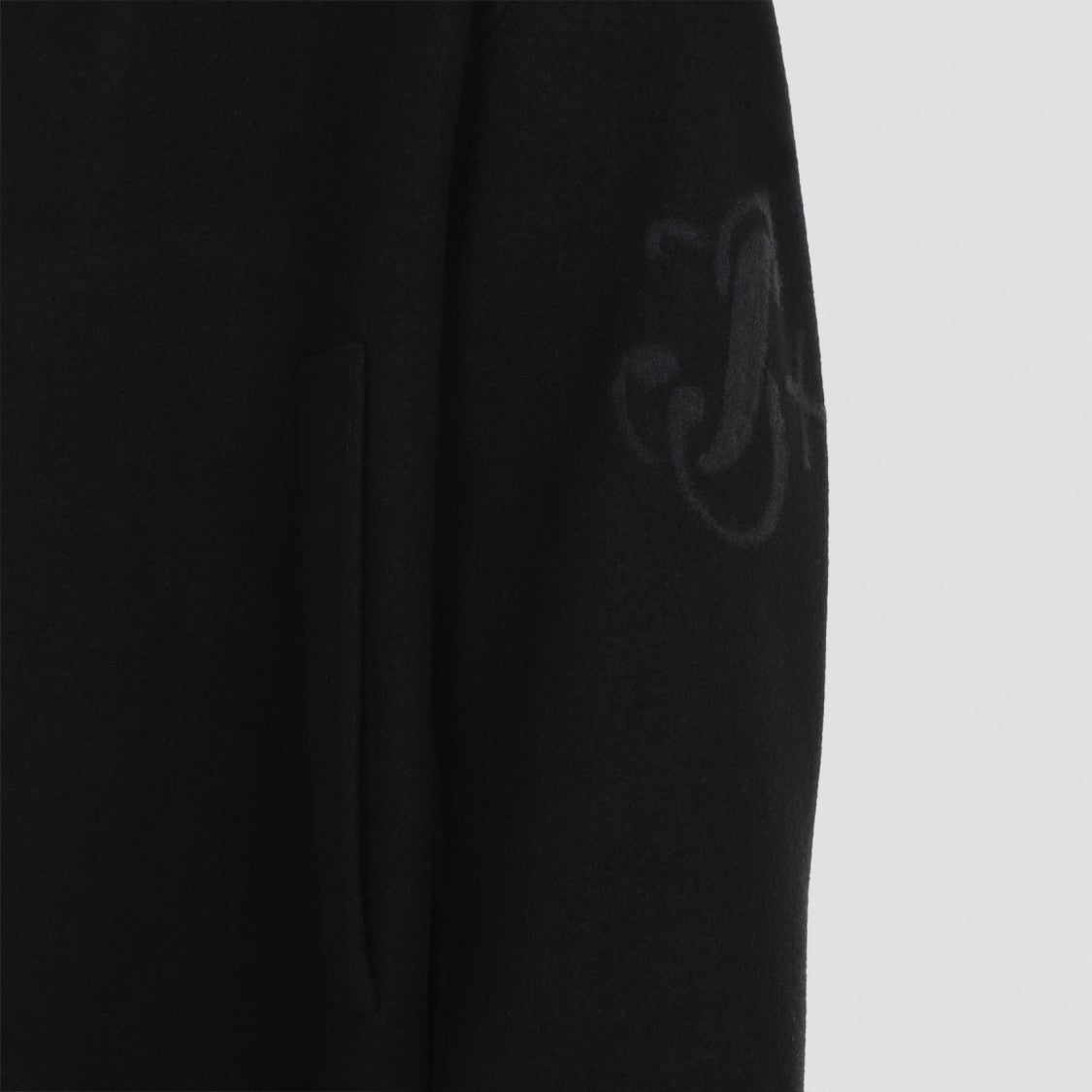 Jil Sander Black Virgin Wool Parka