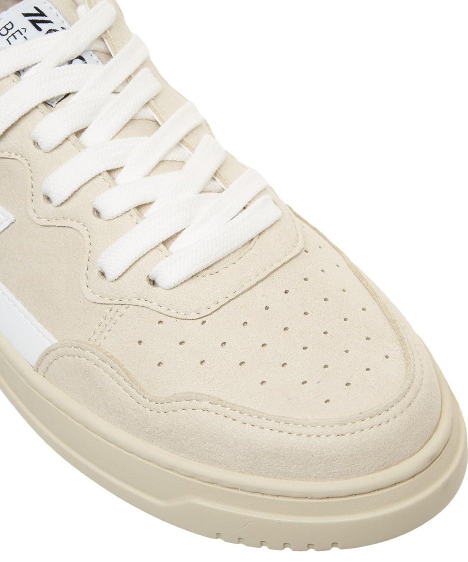 Zeta Beige Sneakers With Unique Design And Eco-Friendly Corn Leather