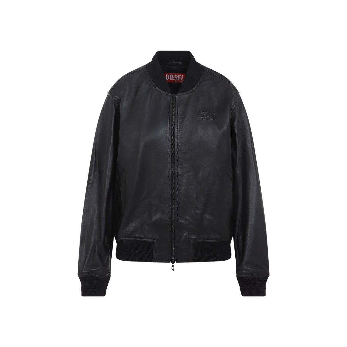 Diesel Black Lambskin Leather Jacket