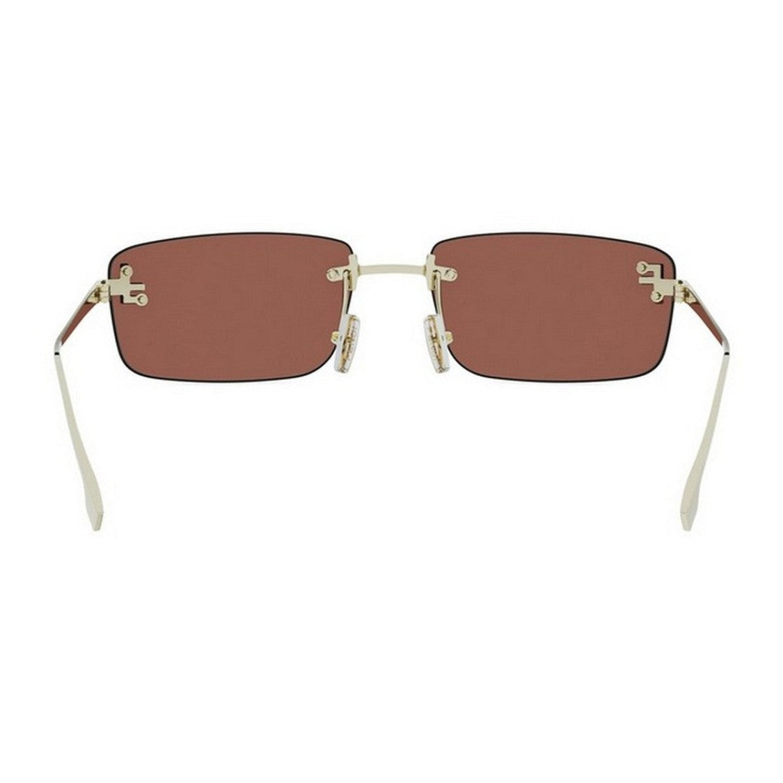 Fendi Gold Fendi First Crystal Rimless Sunglasses