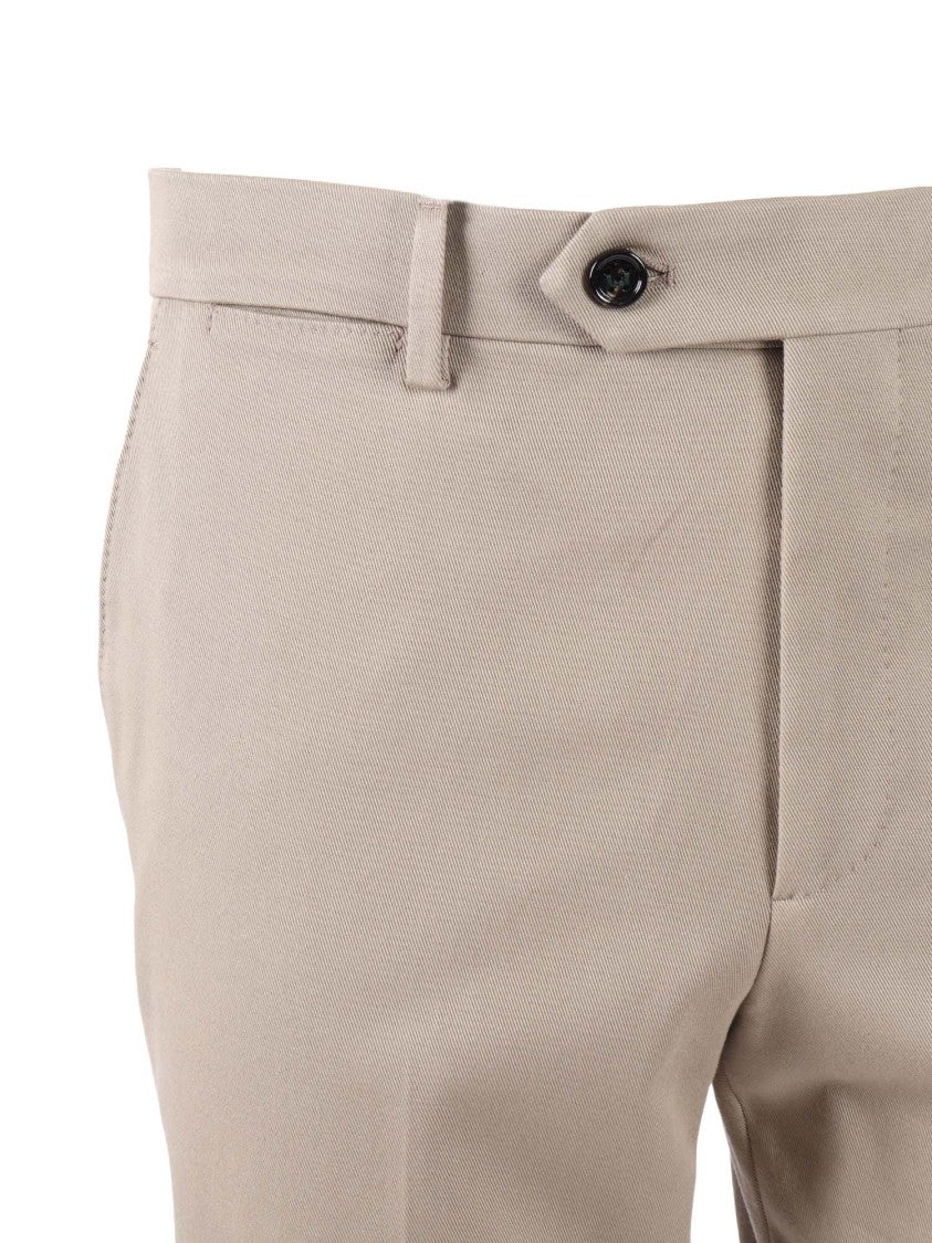 Berwich Tailored Slim-Fit Trousers With Cuffed Hem