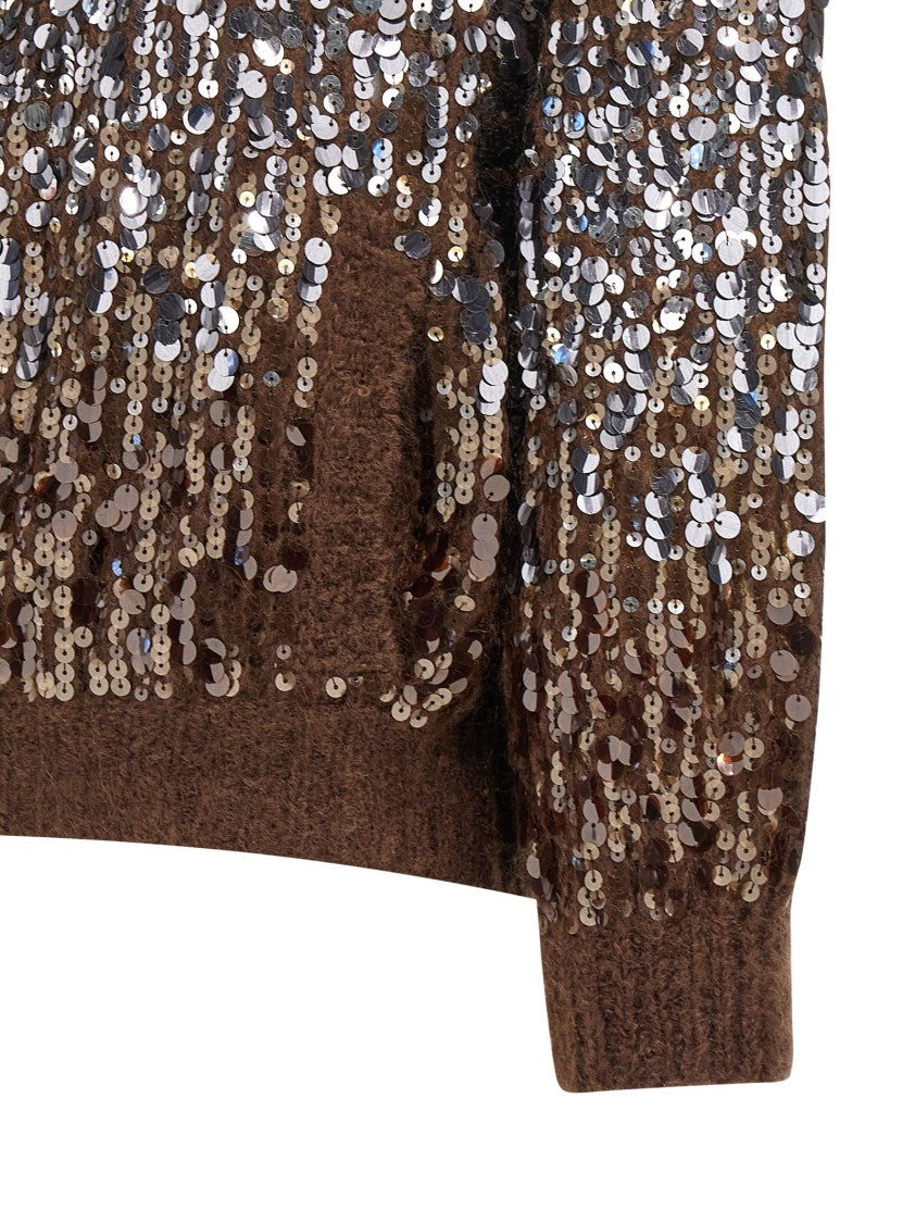Brunello Cucinelli Dazzling Dégradé Embroidery' Cardigan