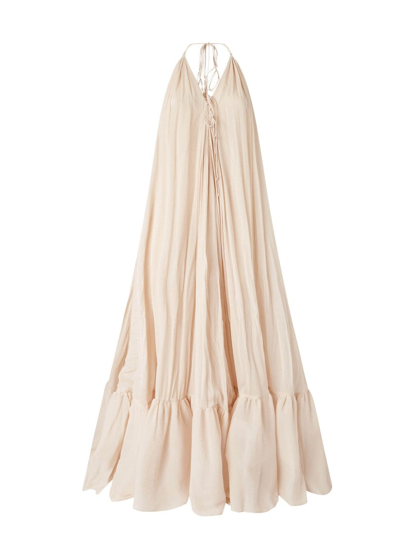 Pinko Long Flared Georgette Dress