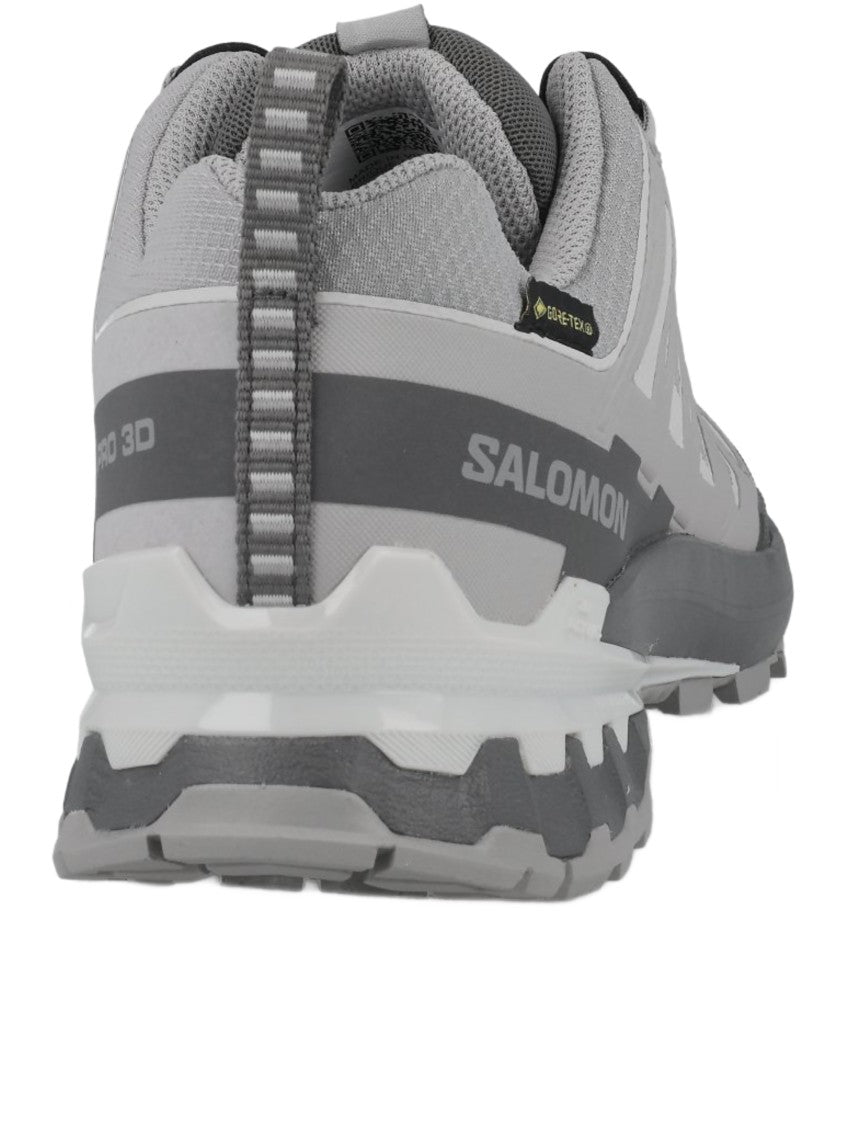 Salomon Low-Profile Grey Trail Running Sneakers With Quick-Lace System