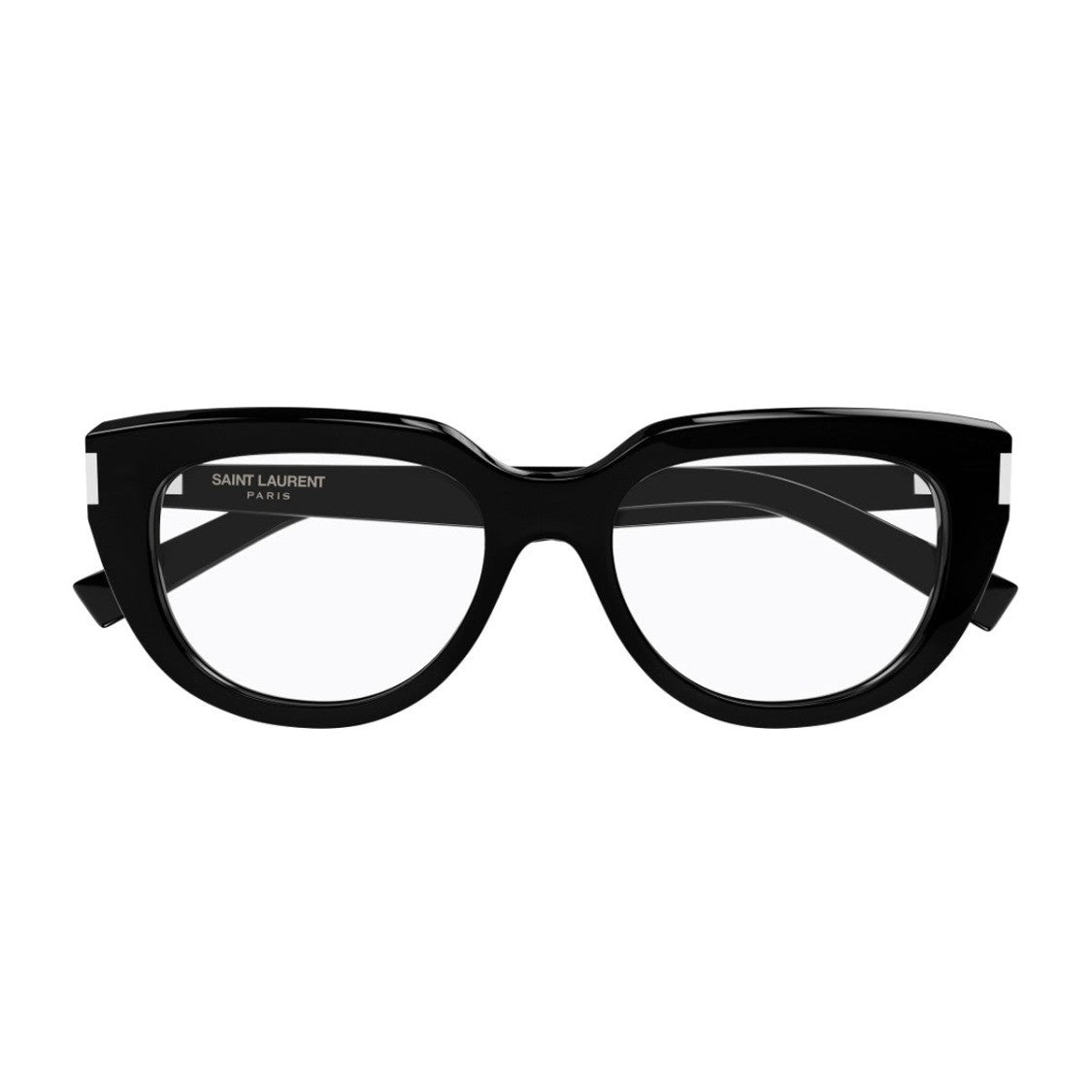 Saint Laurent Black Sl 828 Linea Corner Angle Acetate Cat-Eye Sunglasses